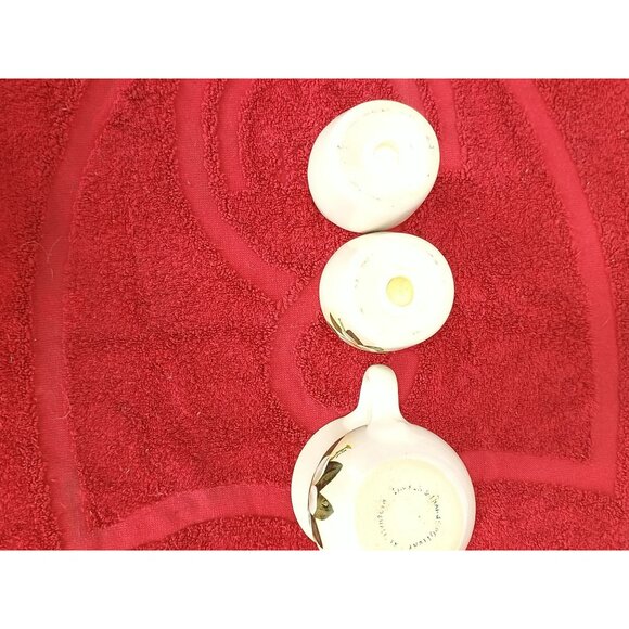 Vintage Shaker And Thangs 3 Piece Magnolia Blossom Set 1 Pitcher and 2 Shakers - Picture 7 of 8